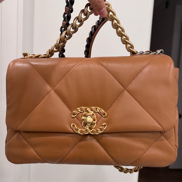 Chanel 19 Caramel Flap Bag- SMALL - Picture 4 of 5